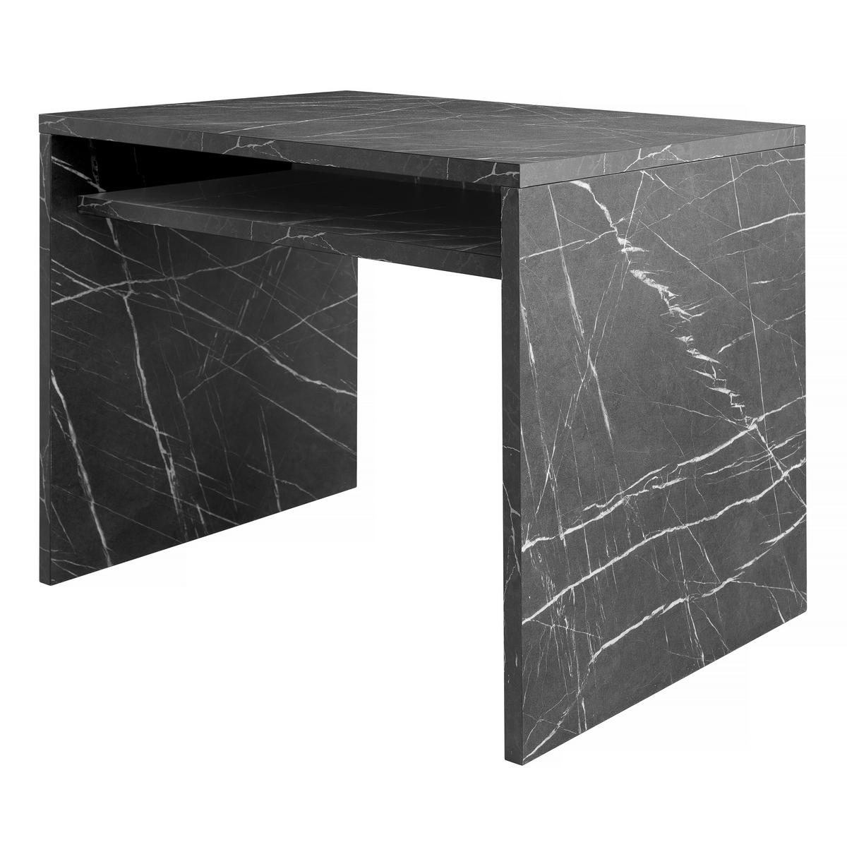 SCHREIBTISCH mit Ablage in Schwarz MORRISON - Schwarz, Holzwerkstoff (75/100/75cm) - RNT By Really Nice Things