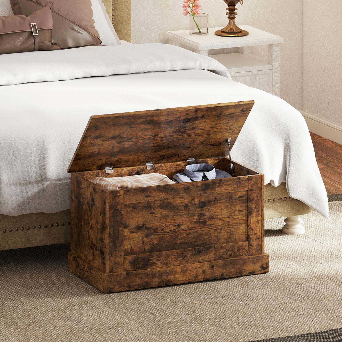 KISSENBOX DE-12530 80/40/45 cm Braun - Braun, Holzwerkstoff (40/45/80cm) - ComfortXL