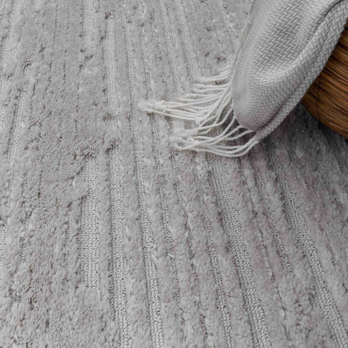 KURZFLORTEPPICH 240/340 cm Auckland 294 - Grau, Textil (240/340cm) - Paco Home