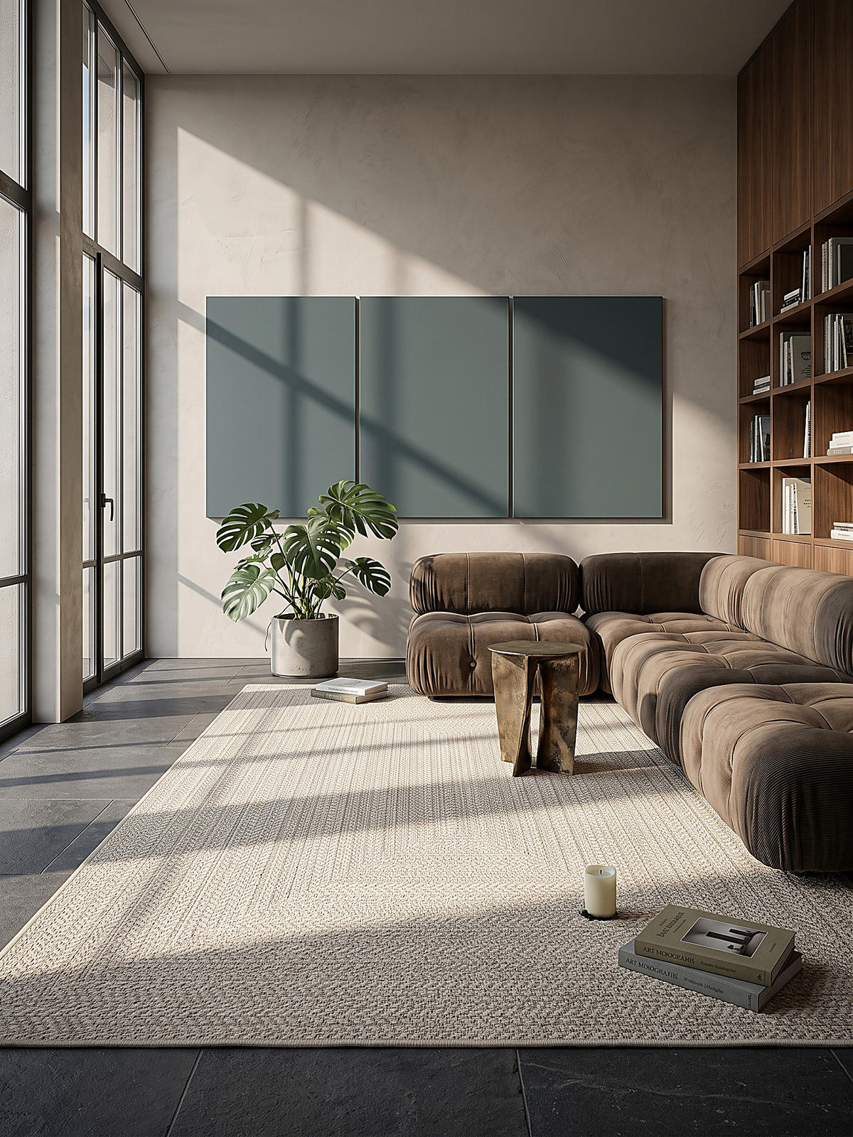 FLACHWEBTEPPICH Bordüre CORDEV Polypropylen Creme 200 x 290 cm - Beige, Textil (200/290cm) - KADIMA DESIGN