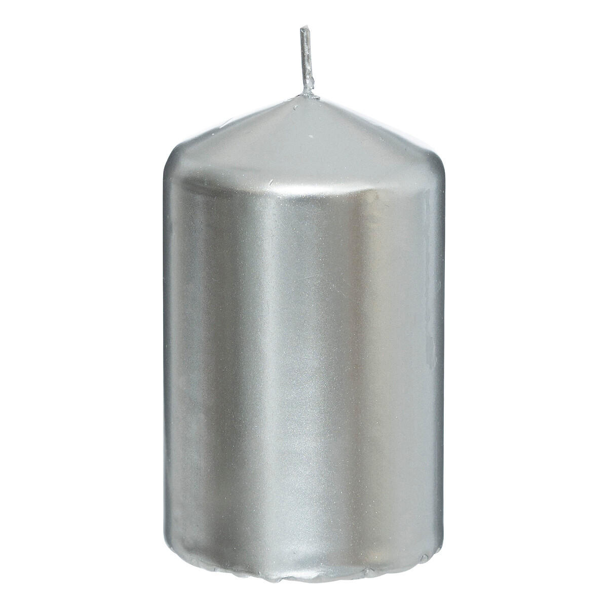 KERZEN 4er-Set Ø 5 cm - Silberfarben, Paraffin (5/12/5cm) - Atmosphera Createur d´interieur