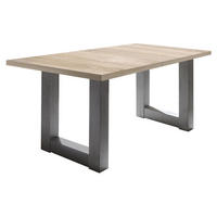 ESSTISCH ausziehbar Eila 3 160 x 90 x 75 Esszimmertisch Graphit/Eiche Sägerau - Sonoma Eiche, Holz (160/90/75cm) - 58aufmkessel