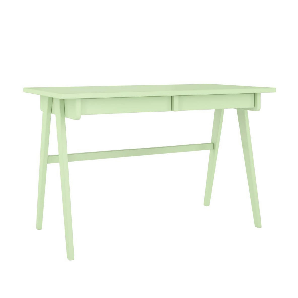 SCHREIBTISCH Edda, 120/65/75 cm in Pastellgrün, Buchenholz - Pastellgrün, Holz/Buchenholz (65/120/75.5cm) - Visby