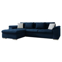 ECKSOFA Diana, Seite: Links - Dunkelblau, Holz/Textil (280/160cm) - MIRJAN24