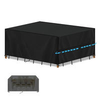 ABDECKUNG für Loungemöbel 230 x 130 x 95 cm Wasserdicht - Schwarz, Kunststoff (130/95/230cm)