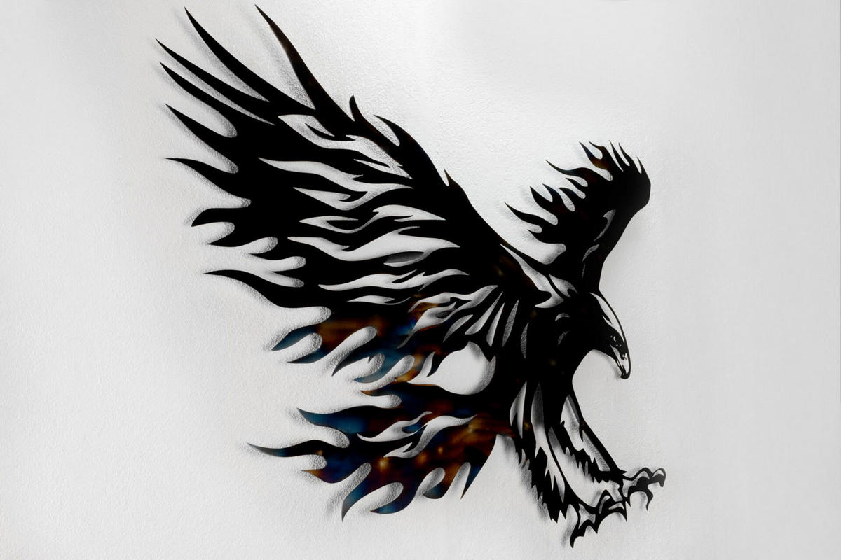 WANDDEKO Braun 93/72 cm - Braun, Metall (2.1/72/3cm) - KUNSTLOFT