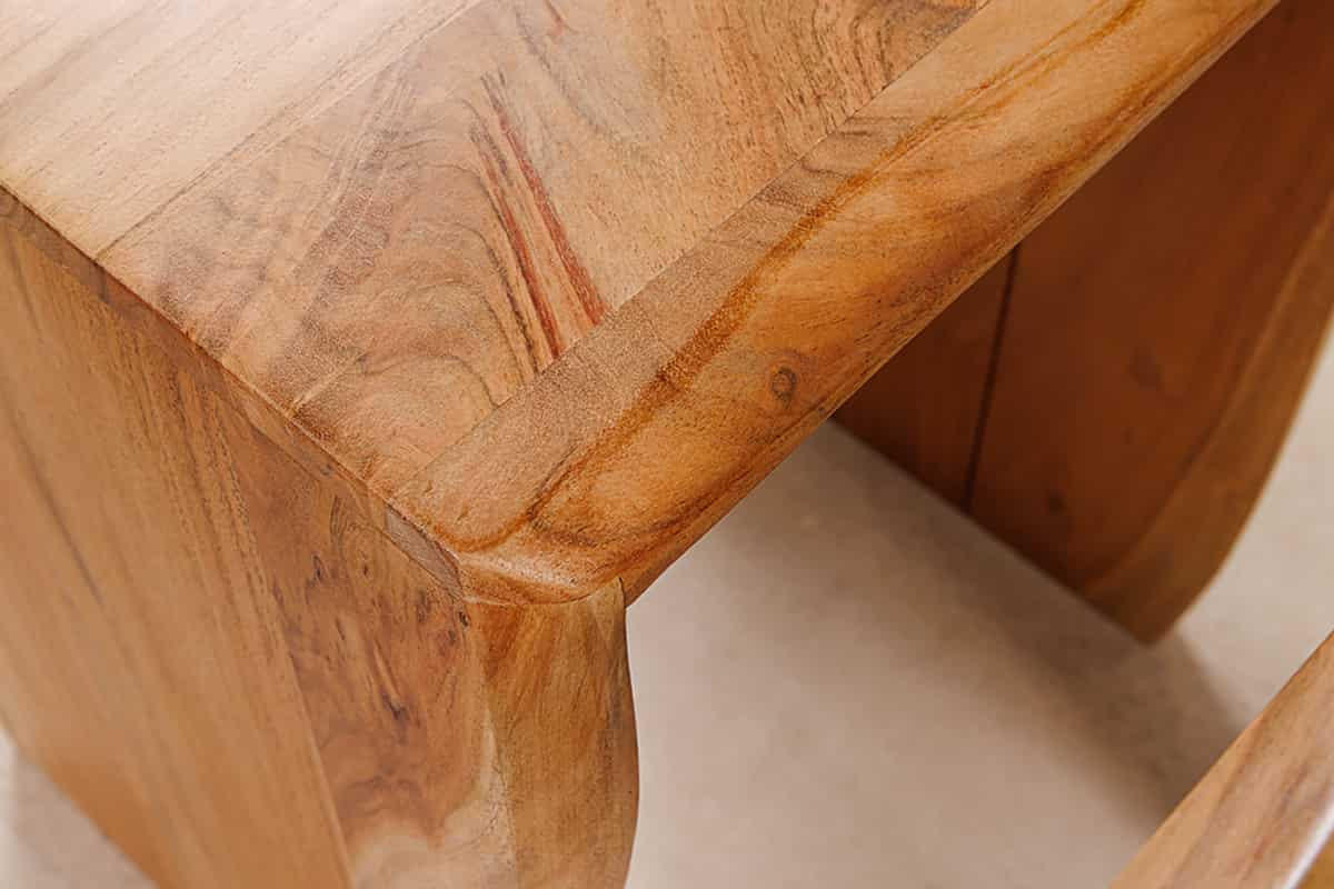 BEISTELLTISCHSET MAMMUT 2-teilig Akazie Braun 55cm - Braun, Holz (50/50/55cm) - riess-ambiente