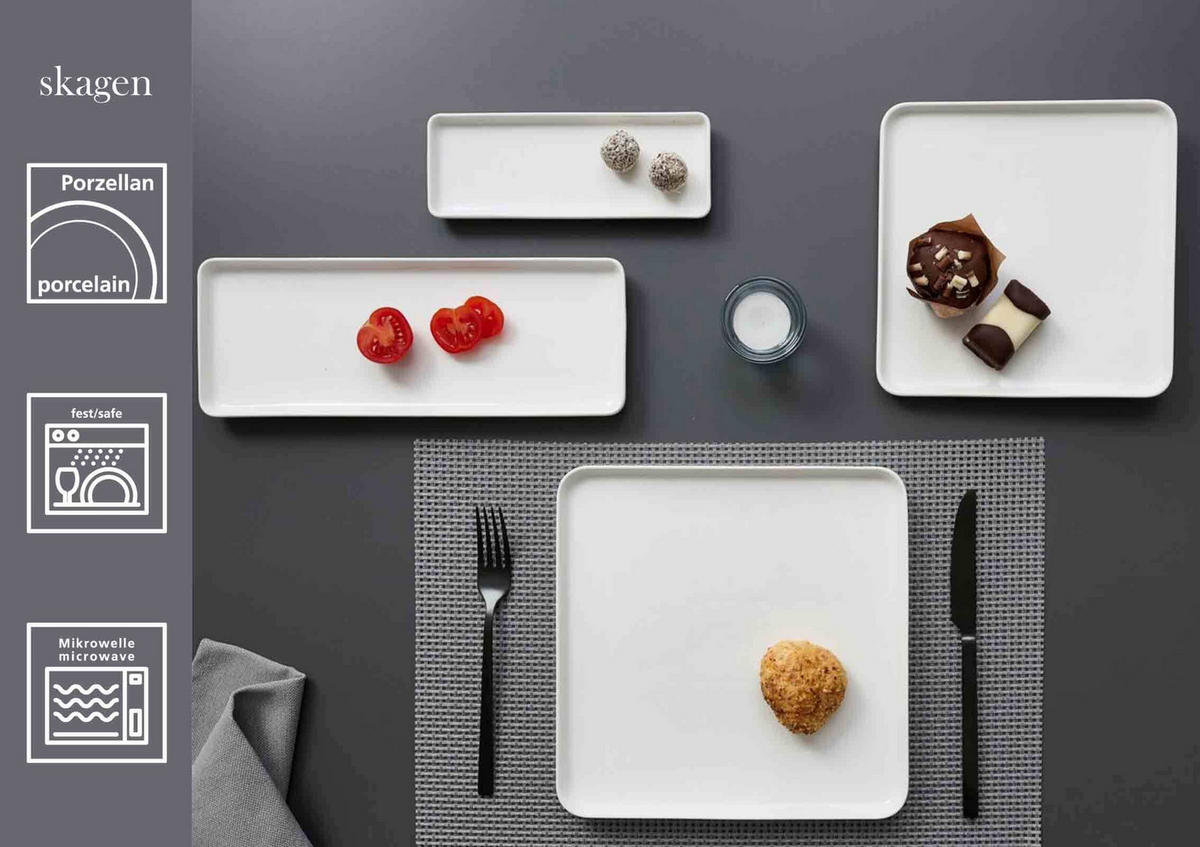 SERVIERPLATTEN Skagen weiß 30,5 x 11,5 cm 6er Set - Weiß, Keramik (11.5/2/30.5cm) - Ritzenhoff Breker
