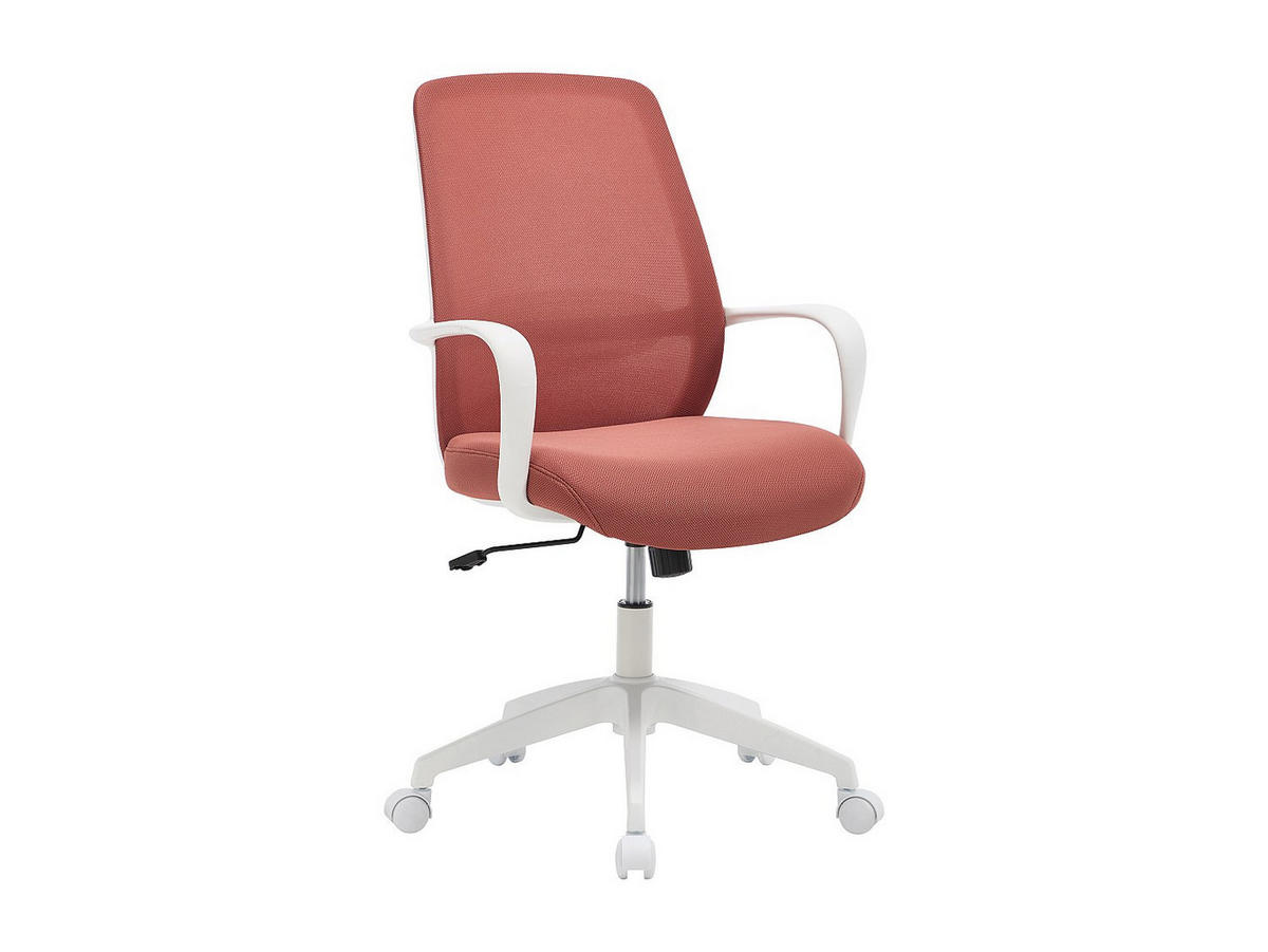 BÜROSTUHL ohne Armlehnen - 60.5 x 61.5 - stoff - terracotta, weiß Vatista - Weiß, Textil (60.5/103/61.5cm) - Vente-Unique