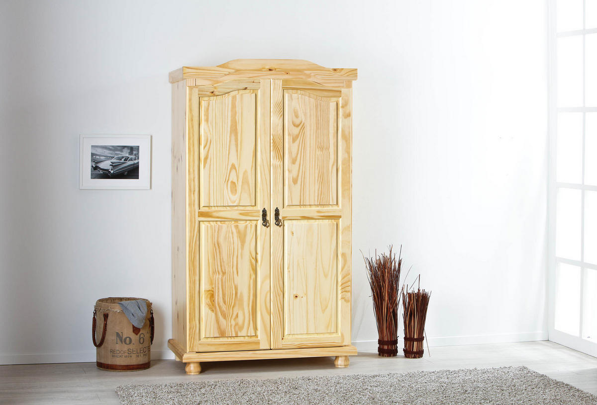 KLEIDERSCHRANK natur - Braun, Holzwerkstoff (104/180/56cm) - ebuy24