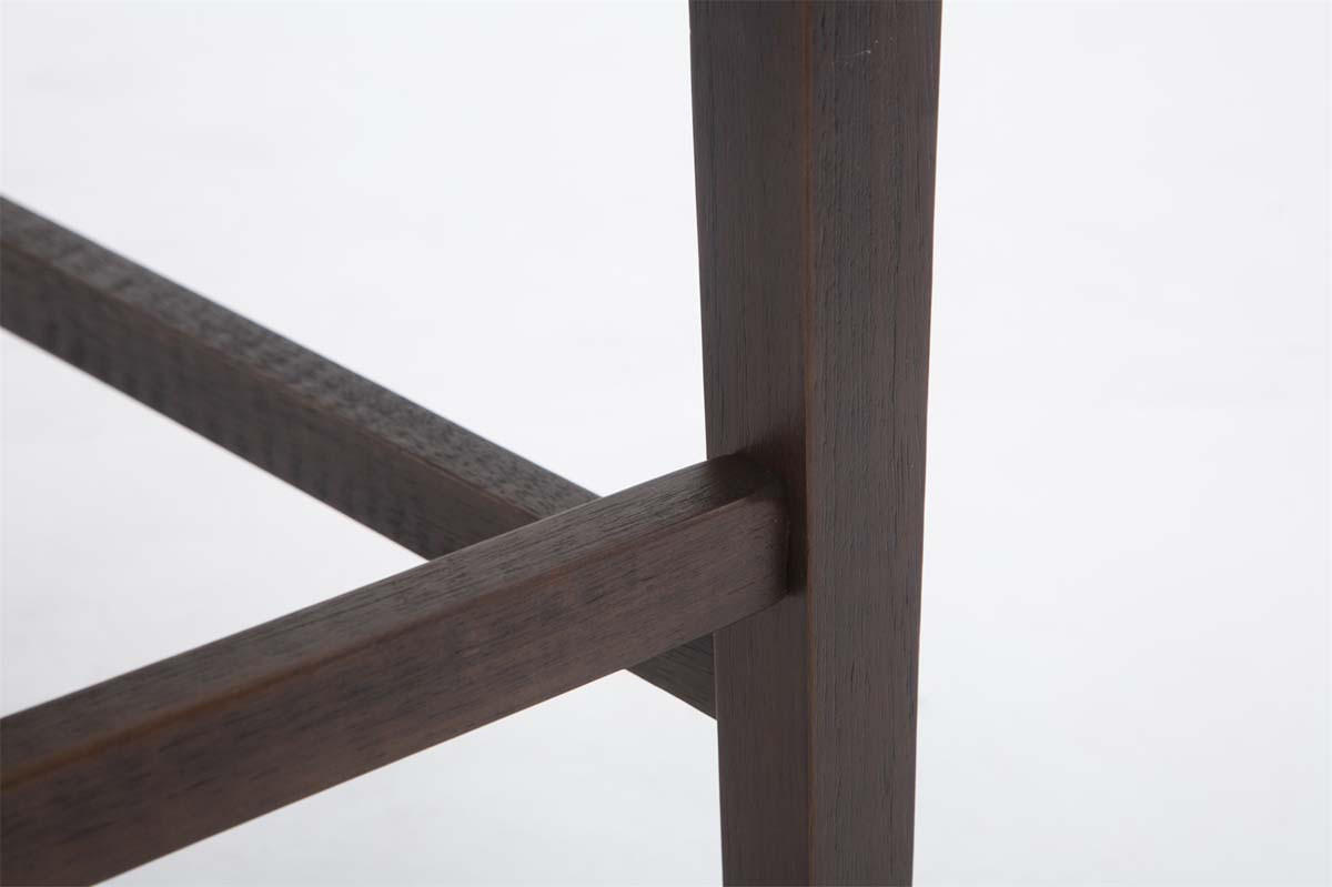 BARHOCKER Stoff braun - Braun, Holz/Textil (42/113/57cm) - CLP