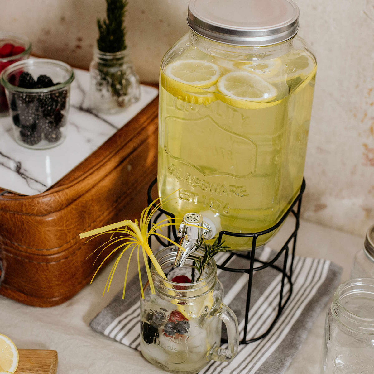 TRINKGLAS (6er Set) Refresh - Transparent, Glas (0.45L) - Butlers