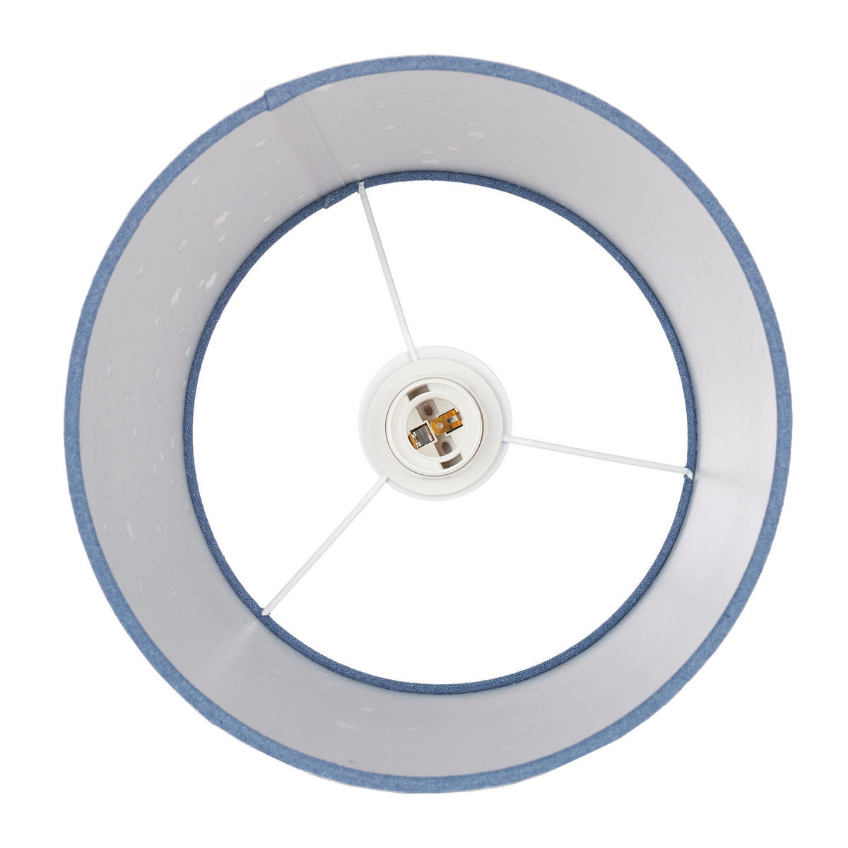 KINDERZIMMERLAMPE - Dunkelblau, Kunststoff/Textil (27/27/122cm) - Relaxdays