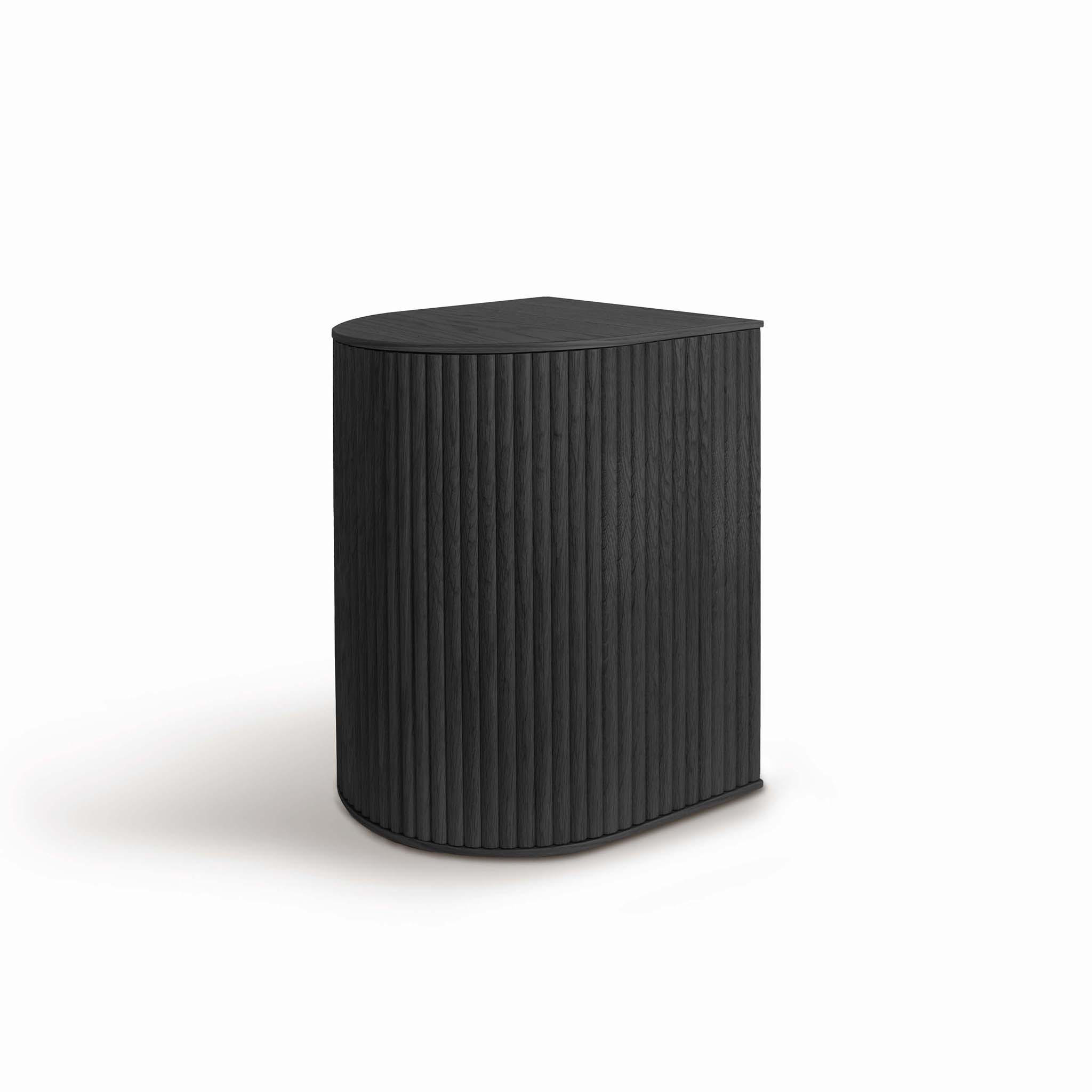 HOCKER Duna mit Stauraum - Schwarz, Holz (35/45/32.8cm) - Woodendot