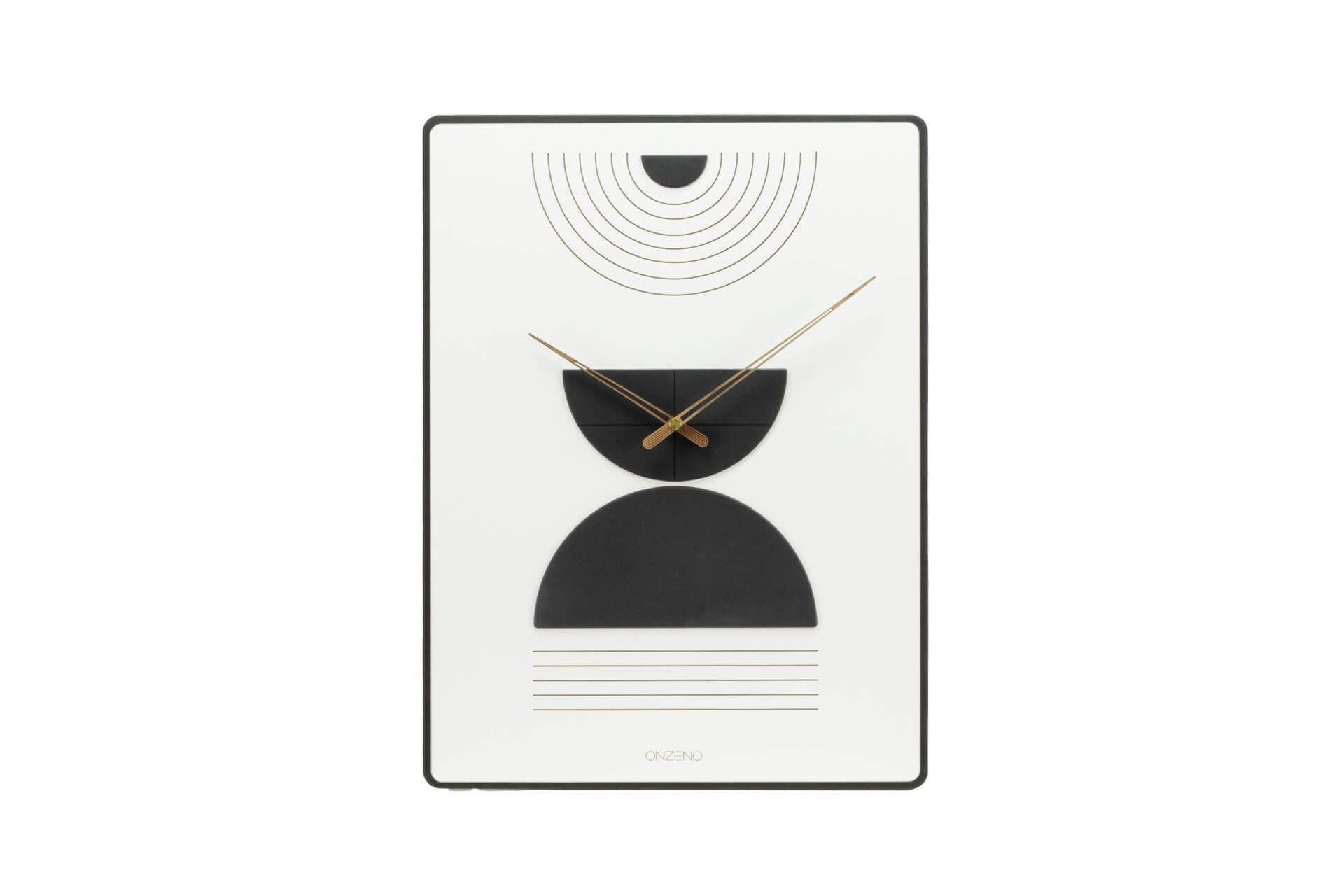 WANDUHR Design 35/60 cm - Weiß, Holzwerkstoff (3.6/60/1cm) - ONZENO