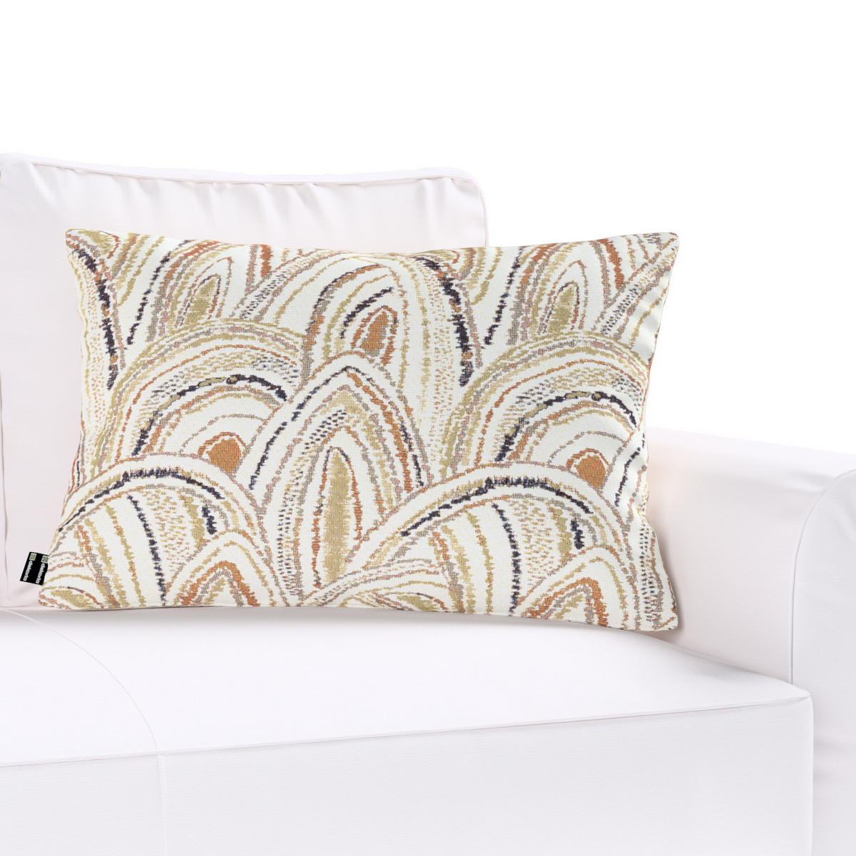 KISSENHÜLLE Cosy Home olive- beige, 60x40 cm - Beige/Multicolor, Textil (60/40cm) - Dekoria