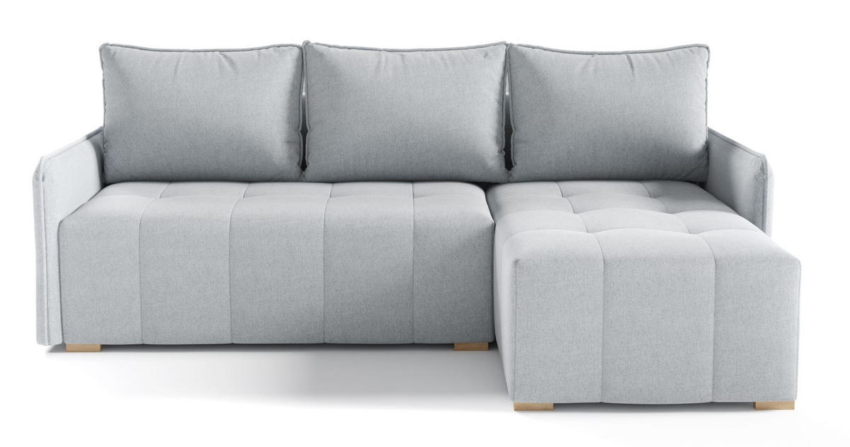 ECKSOFA Hellgrau GREND Rechts - Grau, Textil (210/140cm) - Sepro Meble