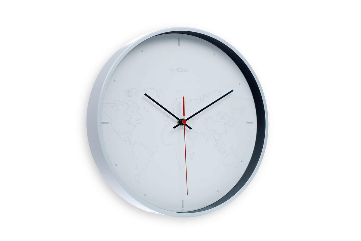 WANDUHR Design Weiß 31/31 cm - Weiß, Holzwerkstoff (0.9/30.5/4cm) - ONZENO