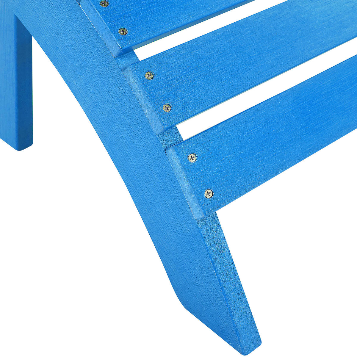 FUSSHOCKER Kunstholz blau Adirondack - Blau, Kunststoff (50/34/43cm) - Beliani