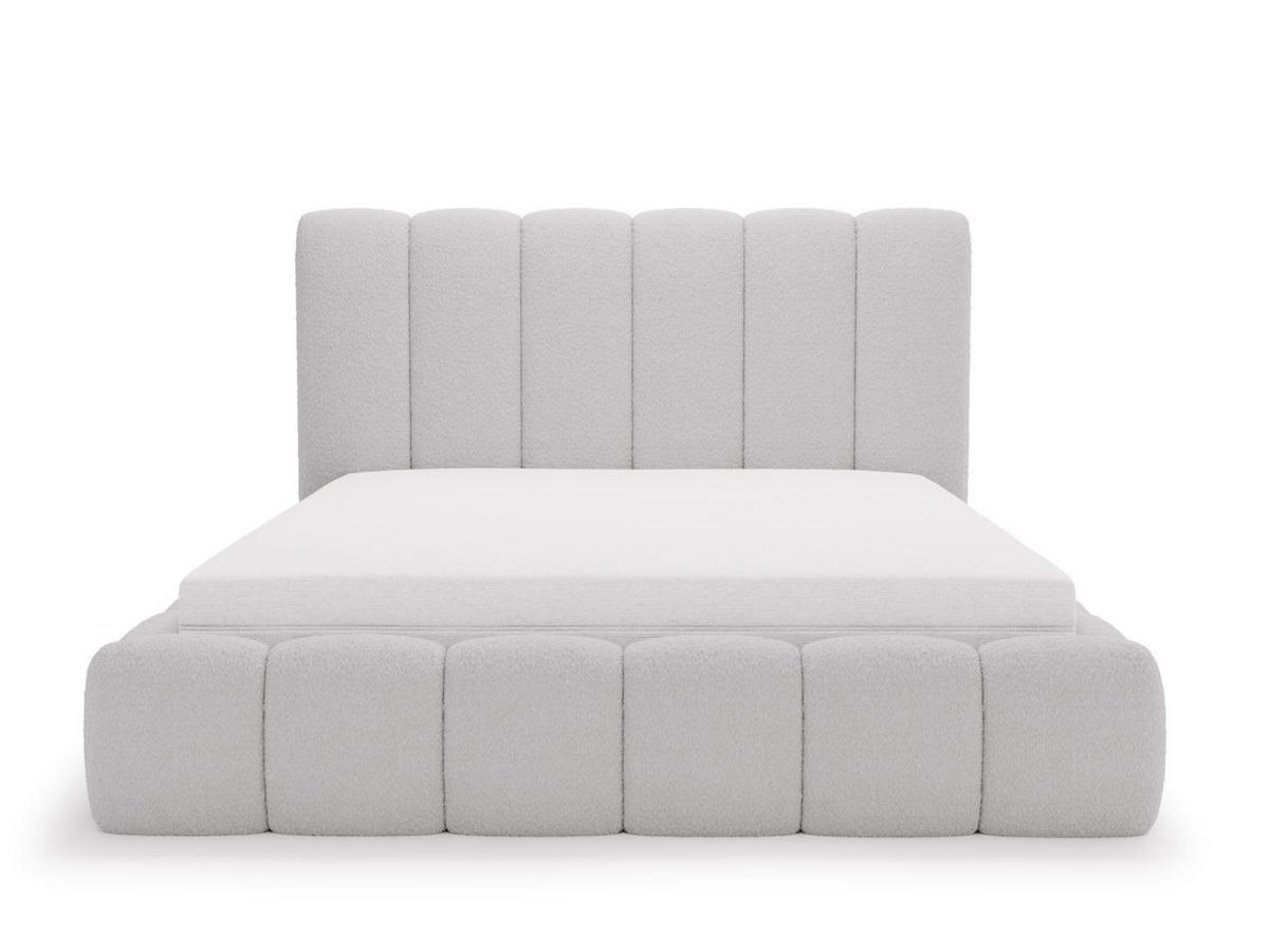 POLSTERBETT Imperial 180x200 Bouclé-Stoff Hellgrau - Hellgrau, Textil (180/200cm) - Graingold