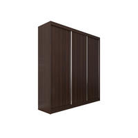 SCHWEBETÜRENSCHRANK SOFIA 180/216/61 cm 3-türig Wengefarben - Wengefarben, Holzwerkstoff (180/216/61cm) - MASSENO