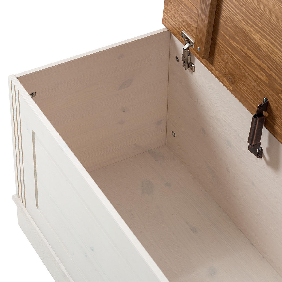 GARDEROBENSET - 2-teilig - Kiefer massiv - Kieferfarben, Holz (80/165/42cm) - home24