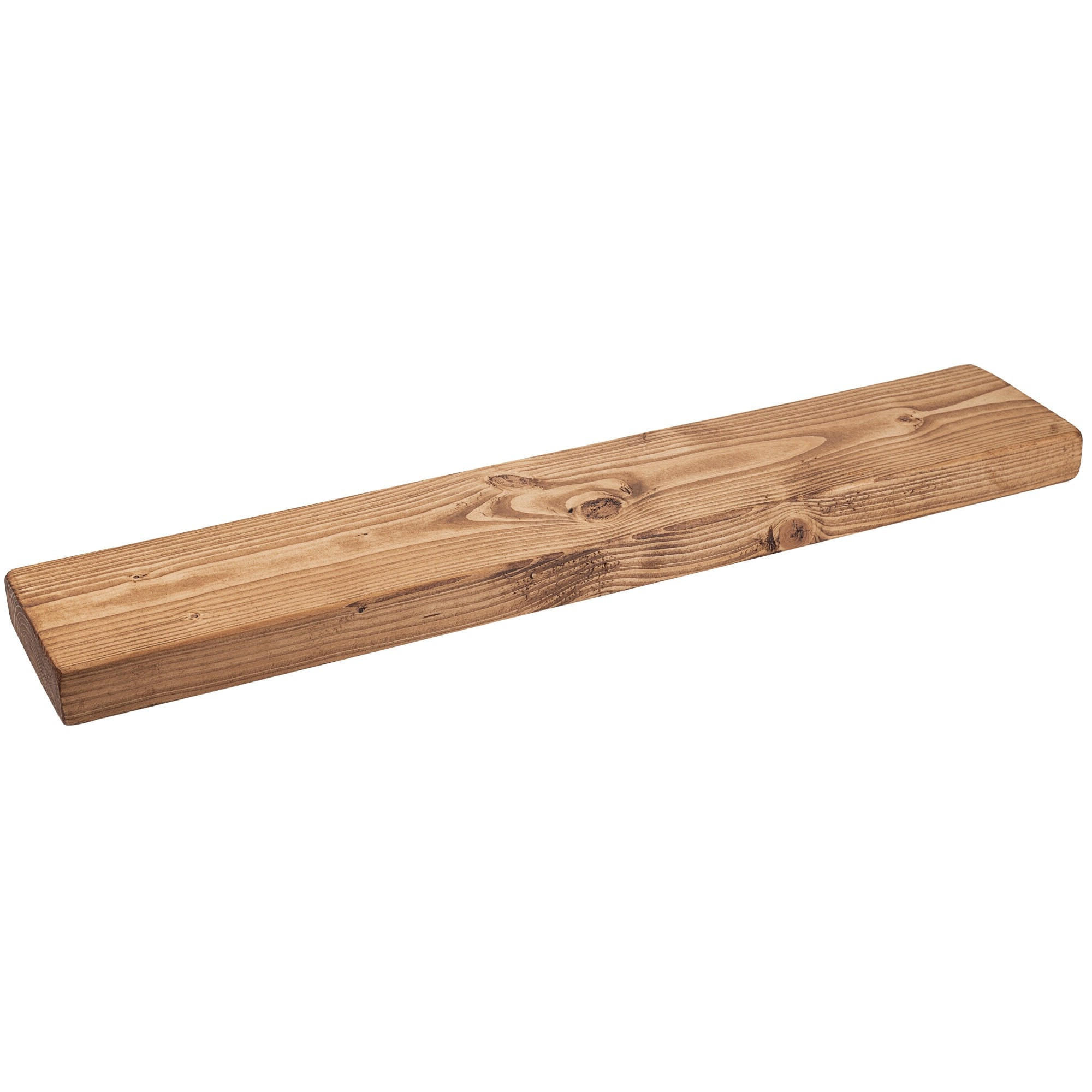WANDREGAL rustikales 15/4,4/90 cm dunkle Eiche - Dunkelbraun, Holz (90/4.4/15cm)