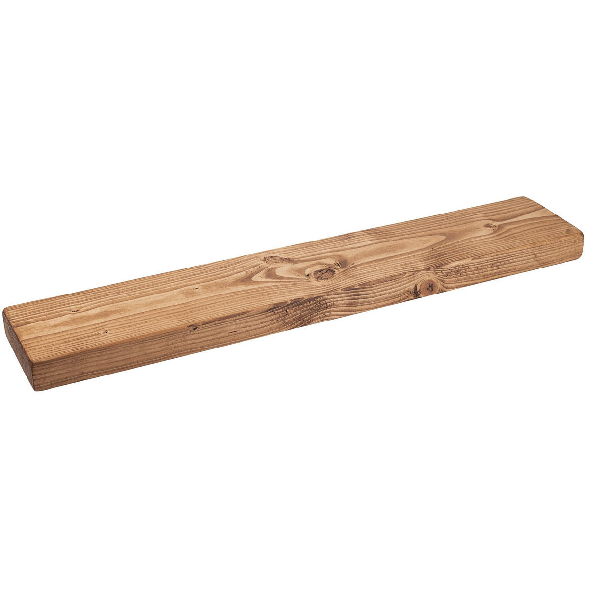 WANDREGAL rustikales 15/4,4/140 cm dunkle Eiche - Dunkelbraun, Holz (140/4.4/15cm)