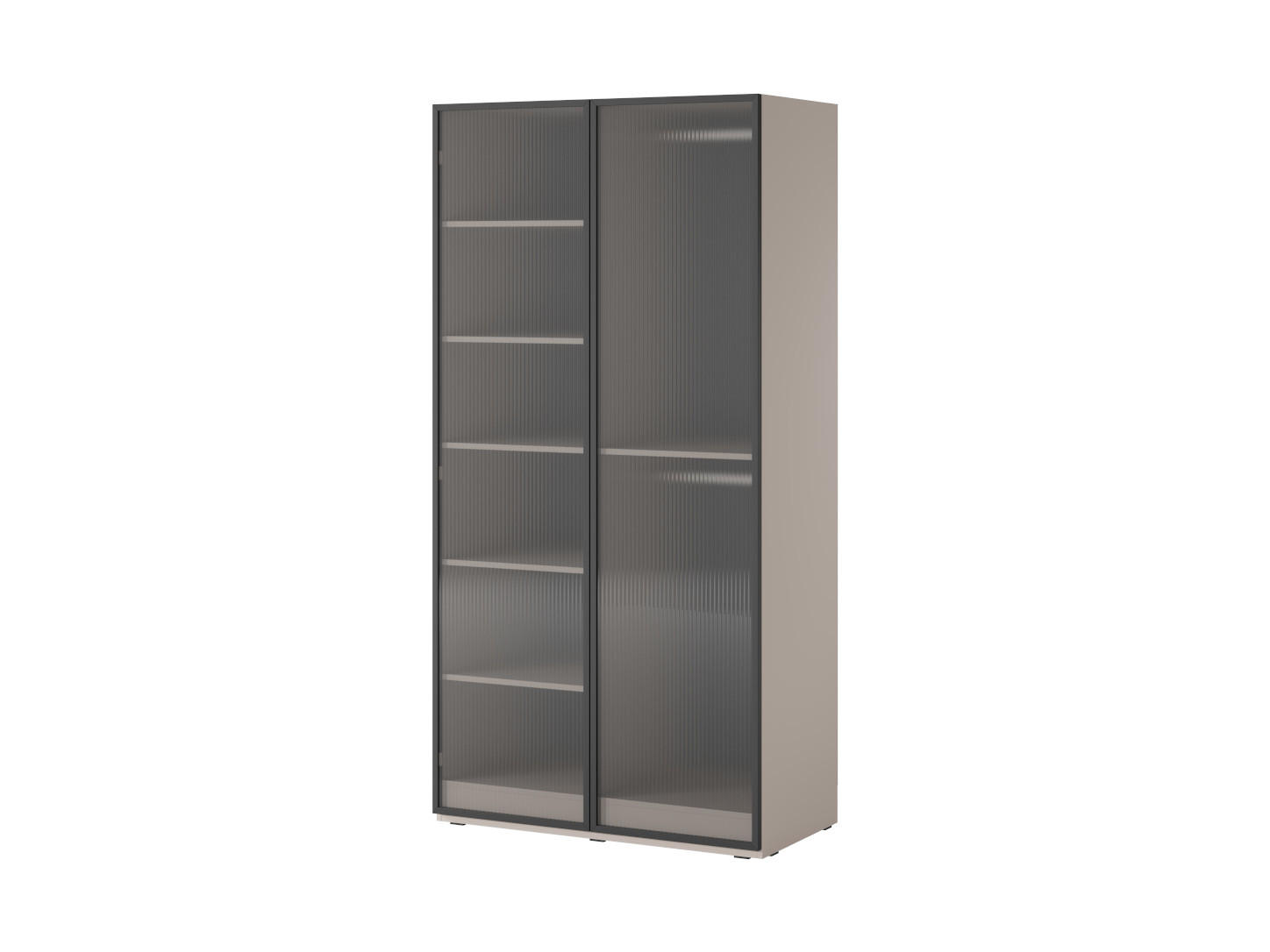 DREHTÜRENSCHRANK ATELIO 101/200/51 cm Modern Kleiderschrank 2-türig Kaschmir - Kaschmir, Holzwerkstoff (101/200/51cm) - MASSENO