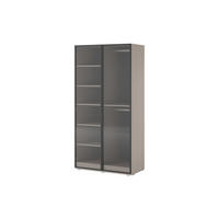 DREHTÜRENSCHRANK ATELIO 101/200/51 cm Modern Kleiderschrank 2-türig Kaschmir - Kaschmir, Holzwerkstoff (101/200/51cm) - MASSENO