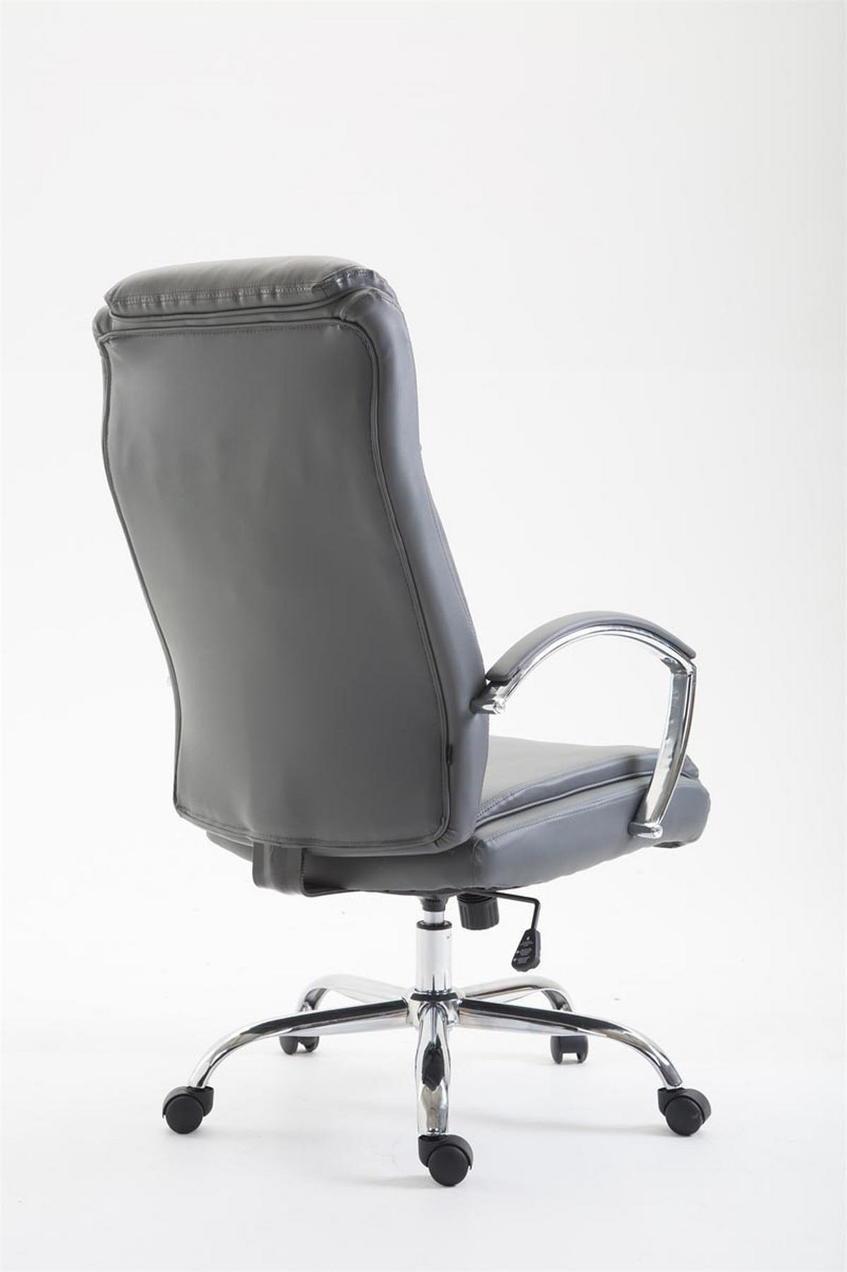 BÜROSTUHL Volute, Kunstleder Grau - Grau, Textil/Metall (65/125/73cm) - TPFLiving