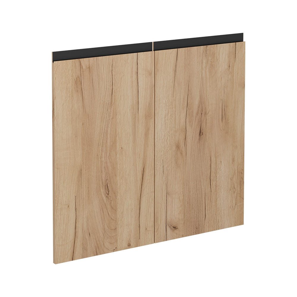 KÖKSFRONT R-Line Goldkraft ek 79.2x71.3 cm möbelfront för diskbänksskåp Honungsek 71.3/79.2/1.6 cm