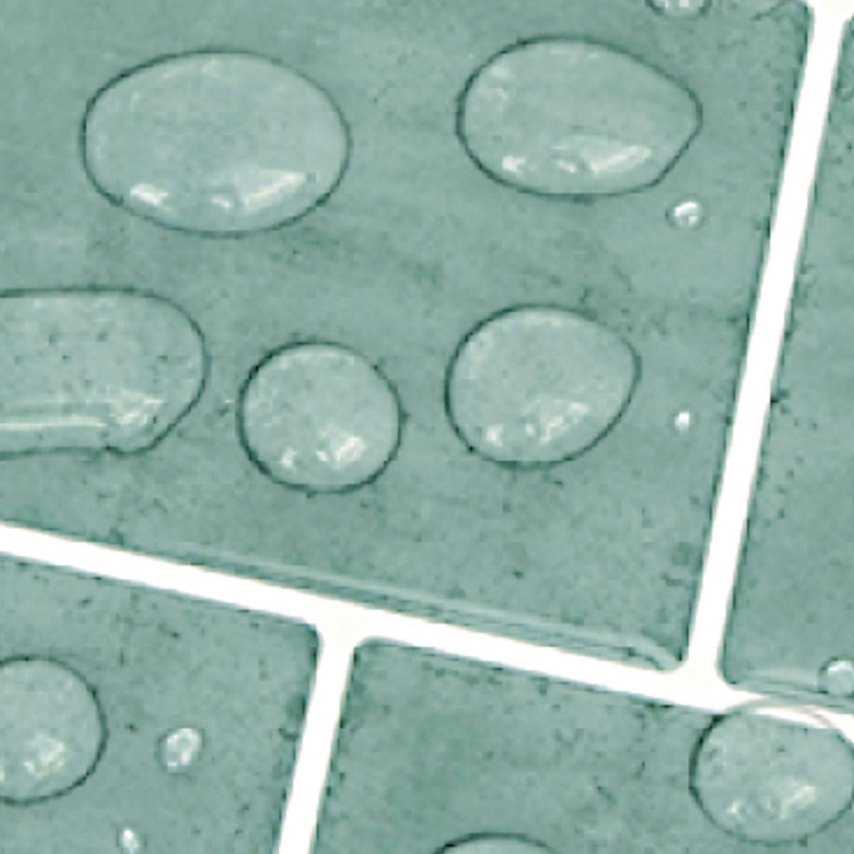 FLIESENAUFKLEBER 1 Stück 29,2 x 21,2 cm Selbstklebende Fliesen - Oliva Verde - Türkis/Grün, Kunststoff (21.2/0.12/29.2cm) - Mazovia