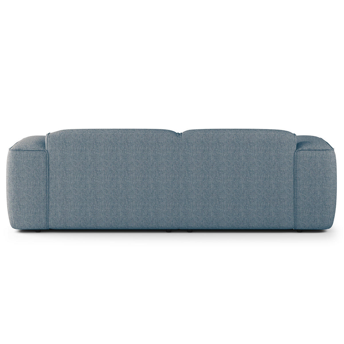 ECKSOFA mit XL-Longchair - Blaugrau/Schwarz, Kunststoff/Textil (260/171cm) - home24