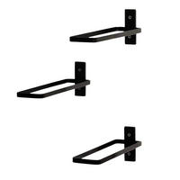 WEINREGAL 3er Set Metall Schwarz 30 cm - Schwarz, Metall (30/9/7cm) - DanDiBo