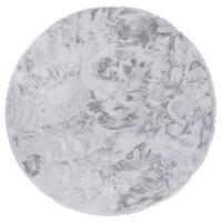 FELLTEPPICH LUXUS SUPER SOFT PLUSH RUND - Hellgrau, Textil (160/160cm) - Pergamon