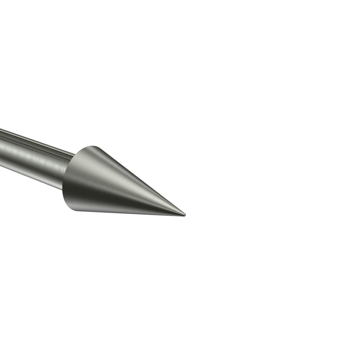 ENDSTÜCKE FÜR GARDINENSTANGEN 20 mm Ø, Savio Edelstahl-Optik, Packung 2 Stück - Edelstahlfarben, Metall (6/3.4/3.4cm) - INTERDECO