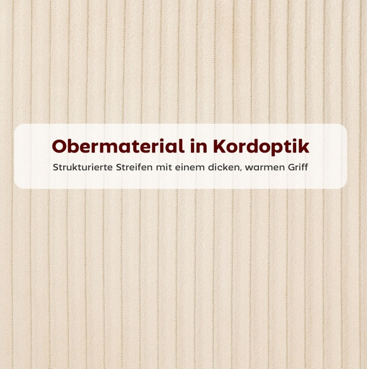 STUHL 62.5x57x85.5 cm in Beige, gepolstert, Cordbezug, Wannenform - Beige, Textil (57/85.5/62.5cm) - Modfu