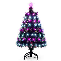 WEIHNACHTSBAUM mit Beleuchtung 90 cm grün - Grün, Metall (90cm) - COSTWAY