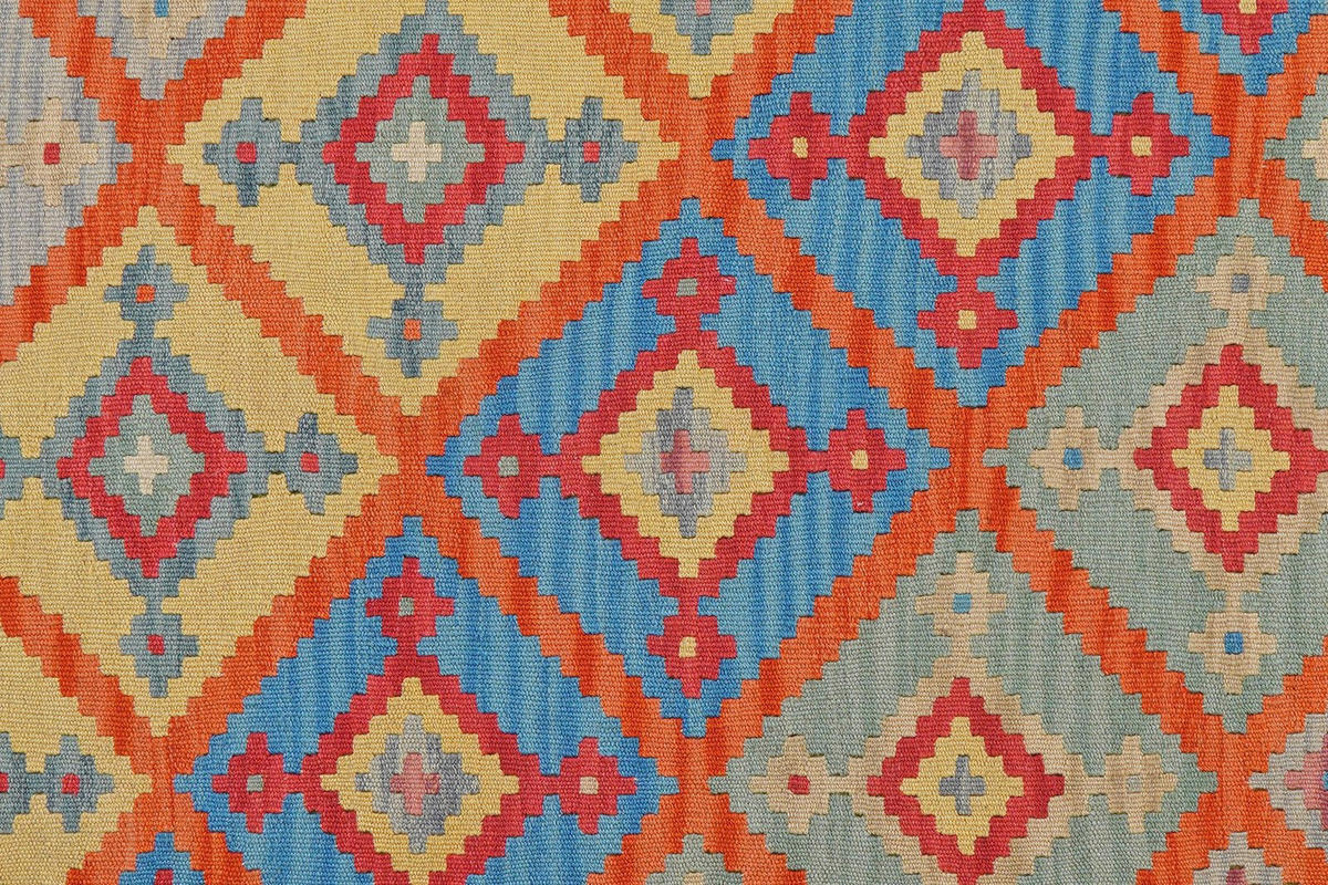 KELIM-TEPPICH handgewebt Gashgai Orange 250/183 cm Schurwolle - Orange, Textil (183/250cm) - Looma