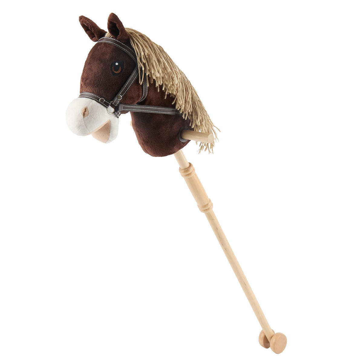 STECKENPFERD Kinder Coco aus Holz - Braun, Textil (24/100cm) - Bieco Spielwaren