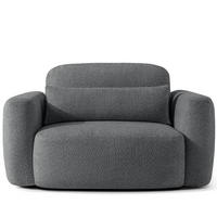 SESSEL ELOSA - Dunkelgrau, Holz/Textil (145/85/115cm) - KONSIMO®