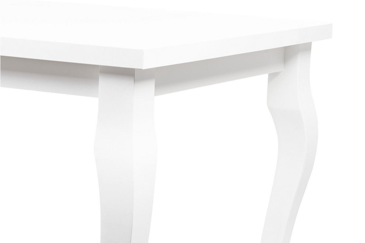ESSTISCH CABIO ausziehbar bis 190cm, weiß - Weiß, Holz (150/77/80cm) - KONSIMO®