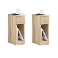 NACHTTISCH Natur - Naturfarben, Holzwerkstoff (20/60/35cm) - SoBuy