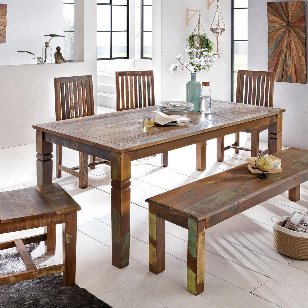 Thumbnail - Kadima Design Esstisch, Braun, Holz, Echtholz,Mangoholz, Rechteckig,Rechteckig, Stativgestell, 120x76x70 cm, Esszimmer, ...