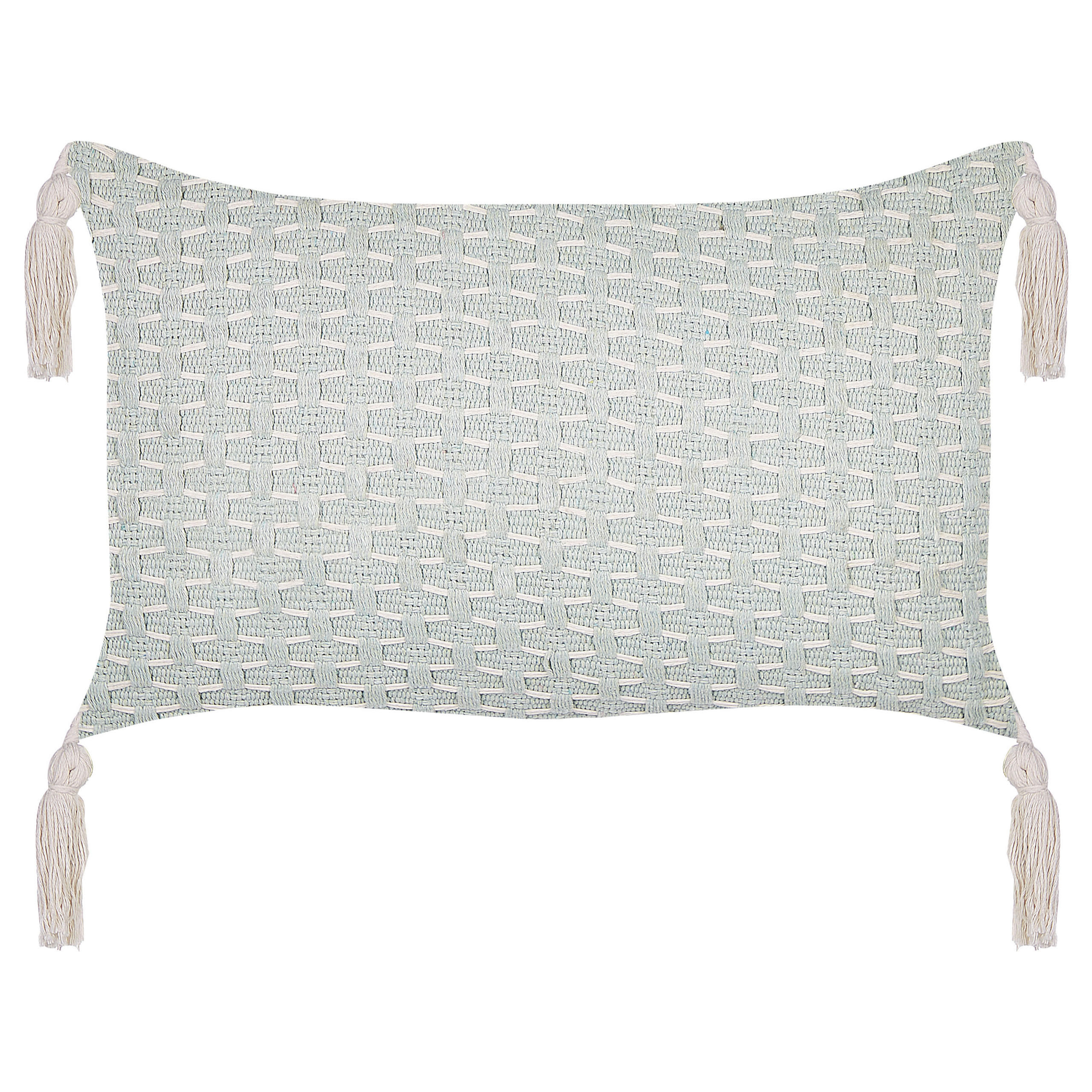 DEKOKISSEN 2er-Set Mintgrün 45/25 cm Hakone - Mintgrün, Textil (45/25cm) - Beliani