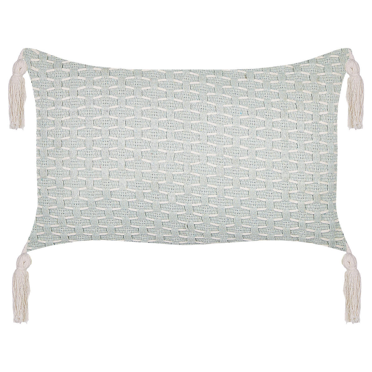 DEKOKISSEN 2er-Set Mintgrün 45/25 cm Hakone - Mintgrün, Textil (45/25cm) - Beliani