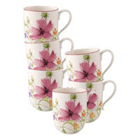 LATTE MACCHIATO BECHER Mariefleur Basic bunt 370 ml 6er Set - Multicolor, Keramik (0.37L) - Villeroy & Boch