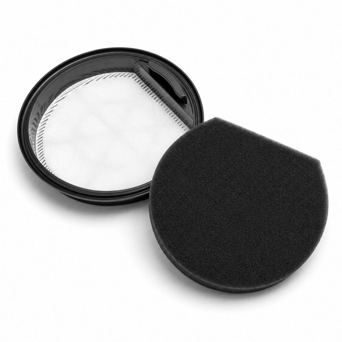 FILTER Serie 2 - 3-tlg. Set, HEPA 87 x 114 x 25 mm, EPA10 Motorfilter waschbar, Ø 14,8 cm - Multicolor, Kunststoff/Metall (15/5/15cm)