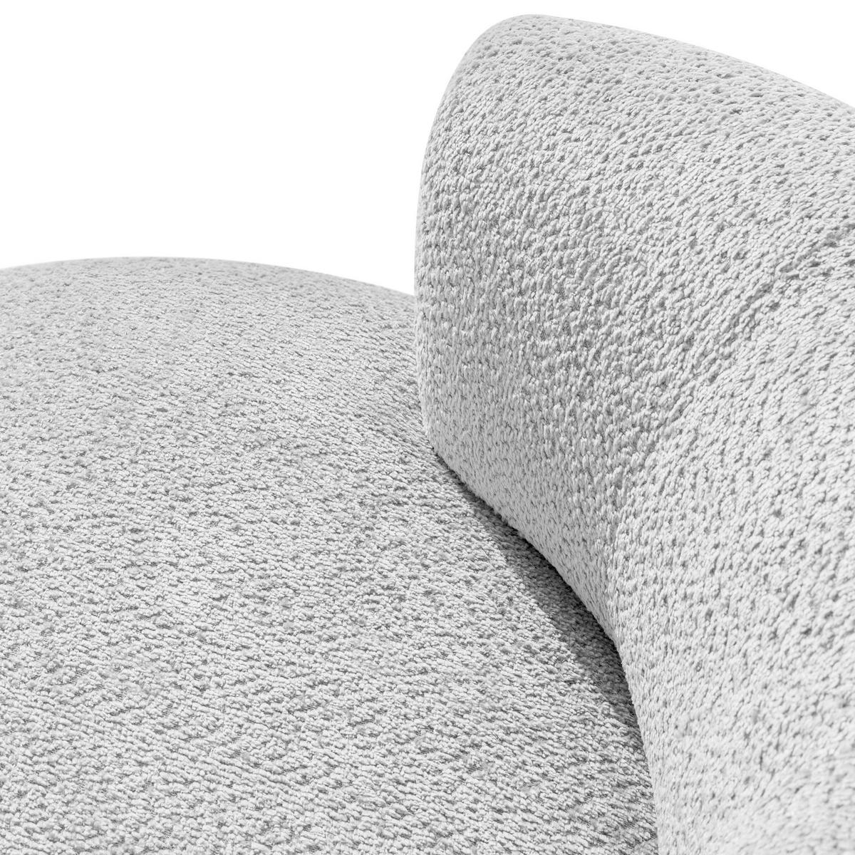 DREHSESSEL VIRA, Grau, Chenille - Schwarz/Grau, Holz/Holzwerkstoff (105/76/100cm) - KONSIMO®